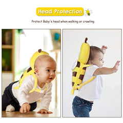 Okydoky head protector side view with adjustable straps for comfort.