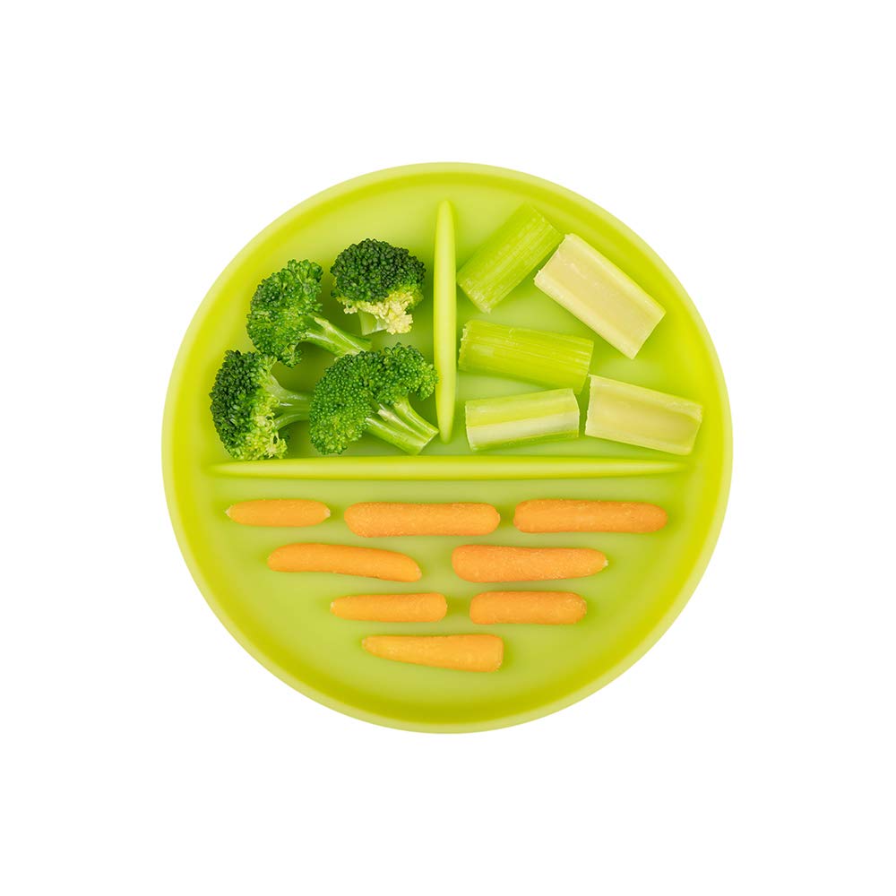Olababy plate material 100 percent silicone emphasizing safety and durability.