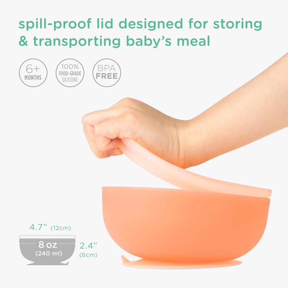 Olababy three-piece-weaning-set-package supports varied feeding stages.