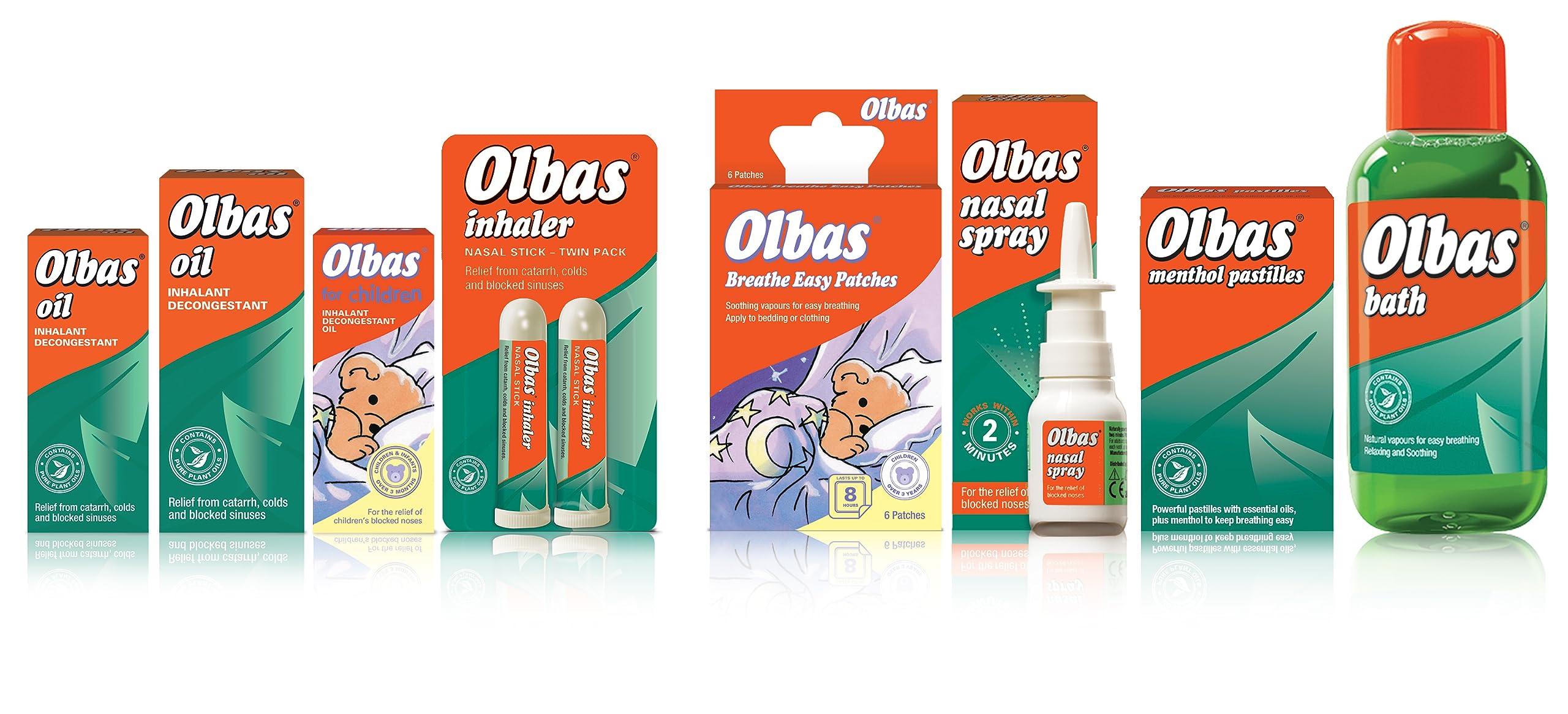 Olbas Children inhalation scene demonstrating plant-oil vapours easing breathing.
