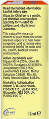 Olbas Children night-use scene highlighting versatile daytime or nighttime relief.