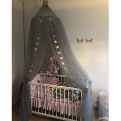 OldPAPA bed canopy in a girl’s room adds decorative charm