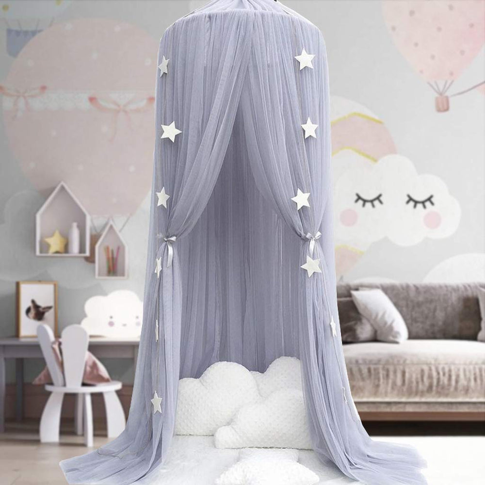 OldPAPA bed canopy princess castle design creates a dreamy sleep space