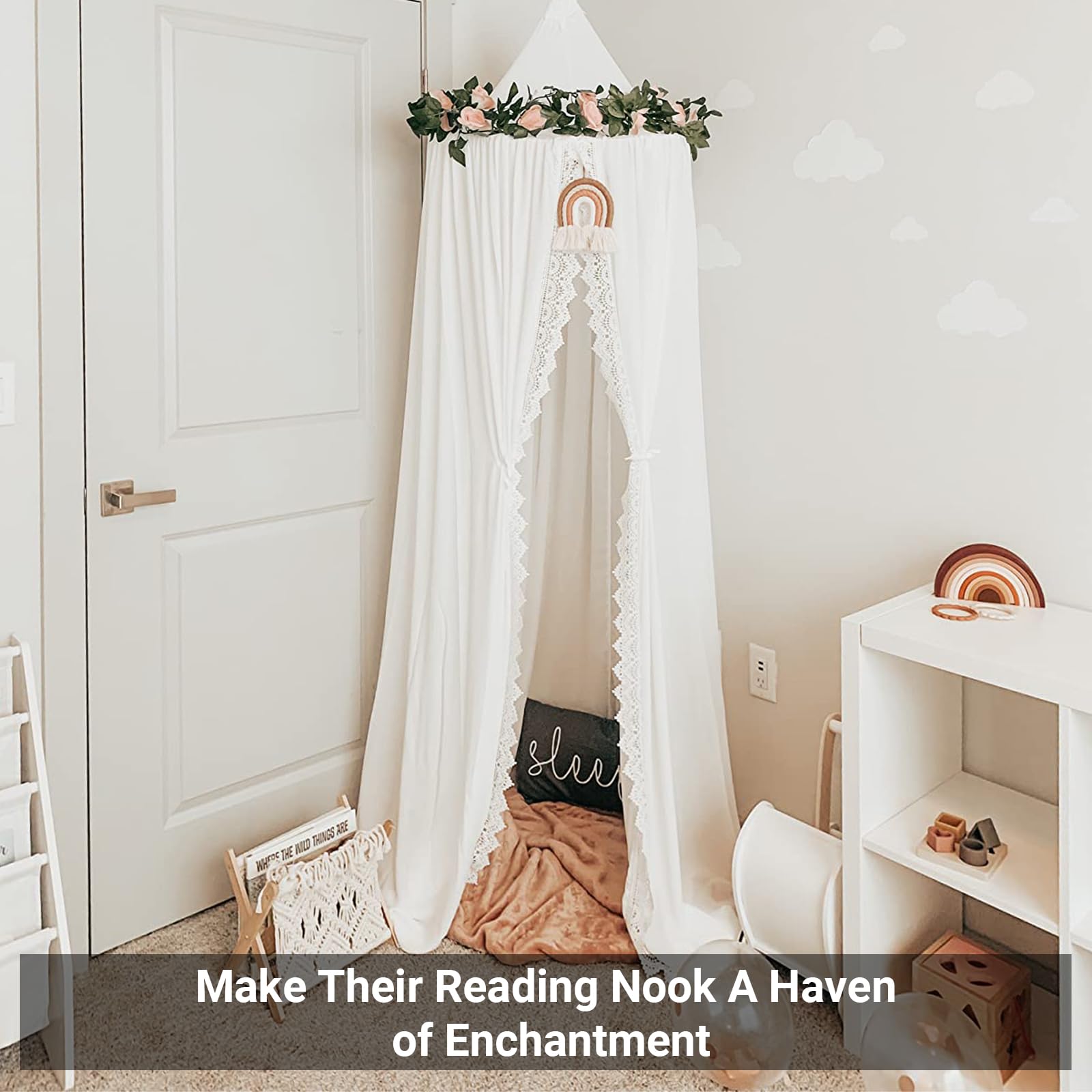 OldPAPA Canopy Installation Accessories Included for easy room transformation.