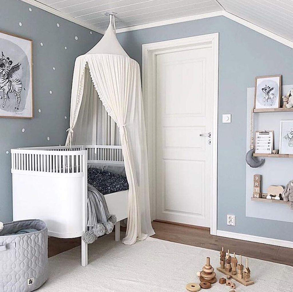 OldPAPA White Bedroom Decor Boho Style adds chic, versatile decor for girls' rooms.