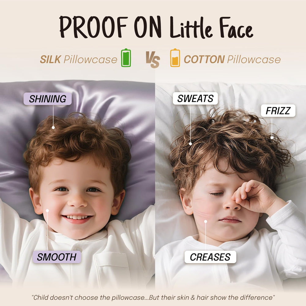 OLESILK travel-friendly pillowcase shown folded compactly for easy packing.