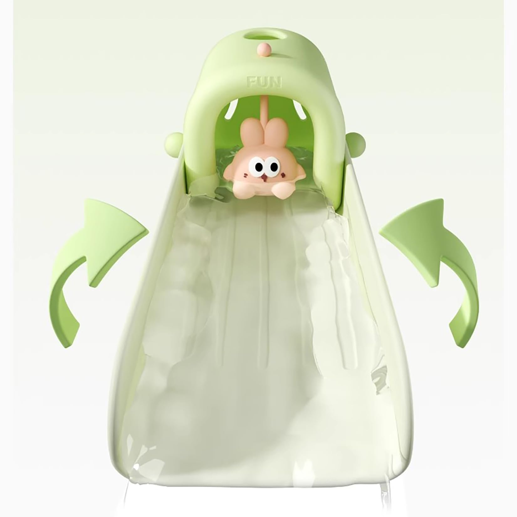 OLEWELL faucet extender green water-flow illustrates gentle wash for children