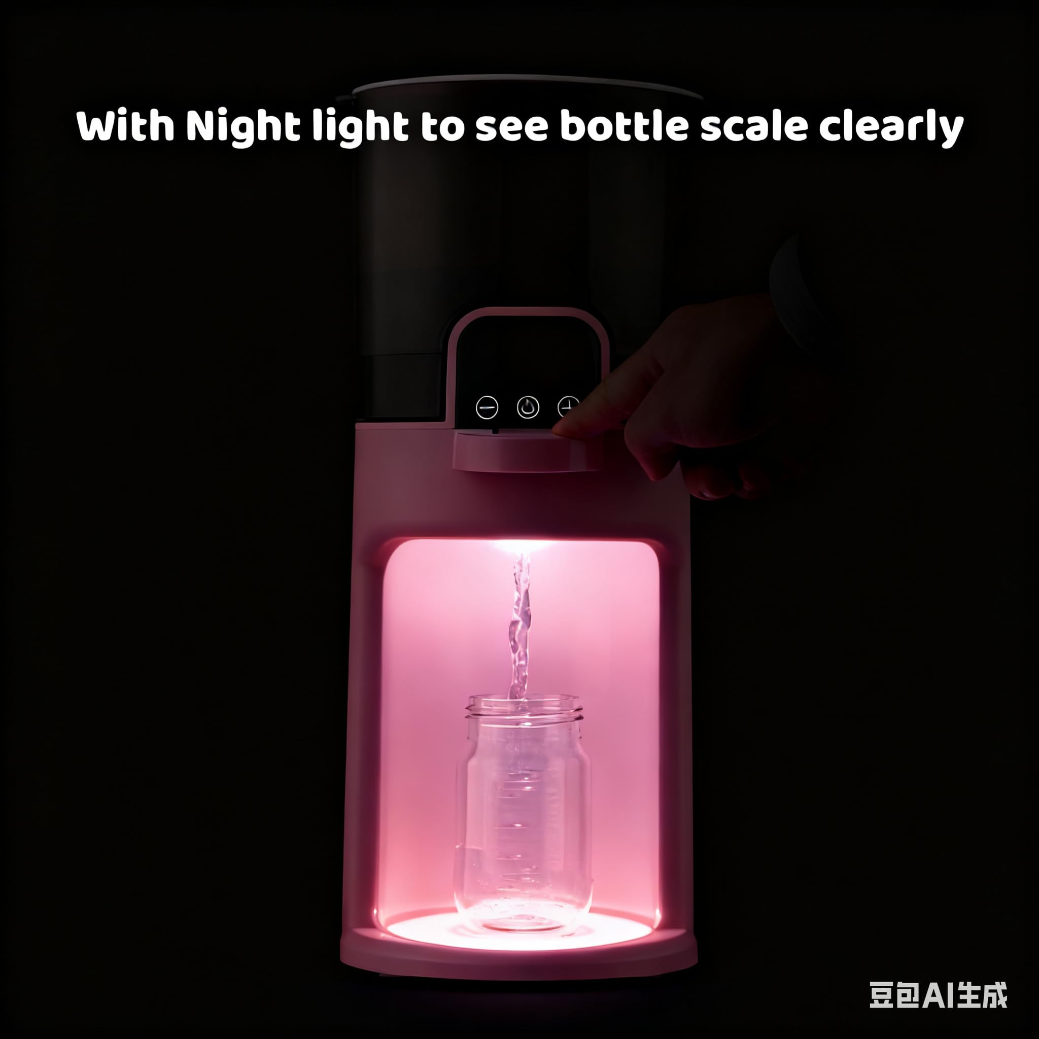 Olfjurk night light aids midnight formula prep with gentle illumination.