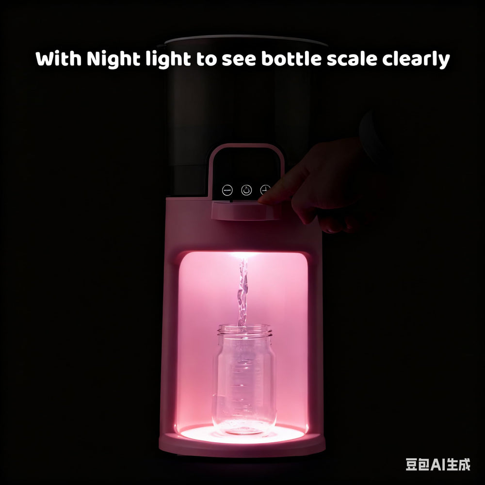 Olfjurk night light aids midnight formula prep with gentle illumination.