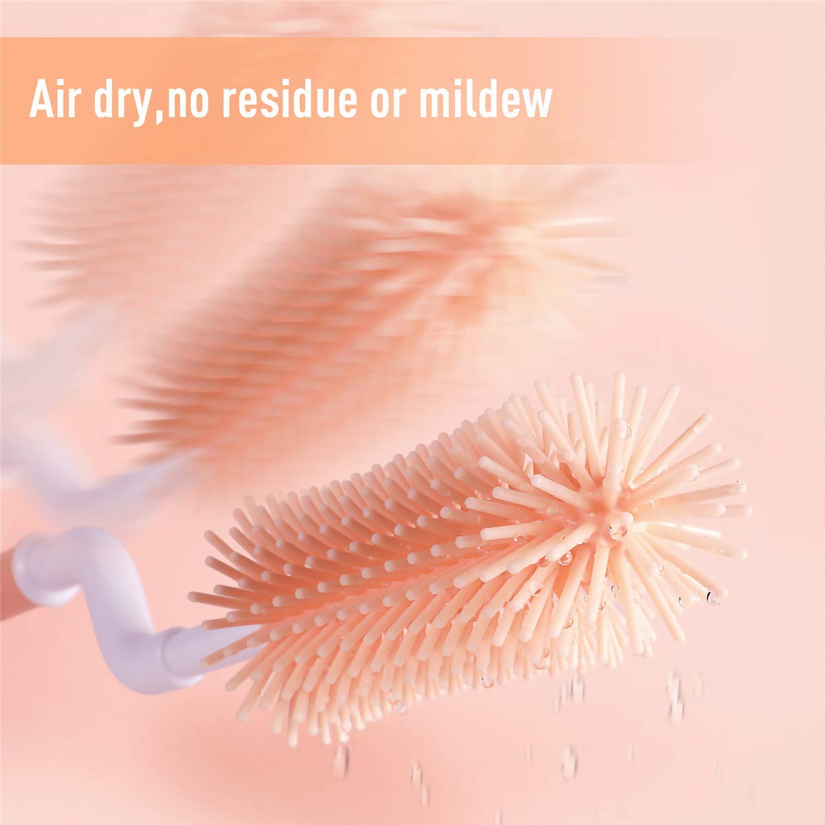 Oligey bottle brush is dishwasher and microwave safe for convenient sanitizing