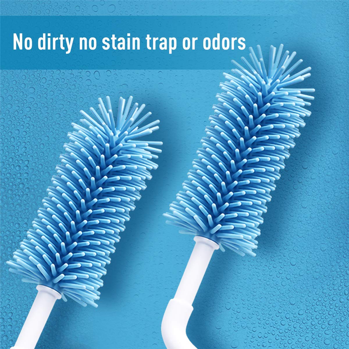 Oligey silicone bottle brush is dishwasher and microwave safe for easy sanitation.