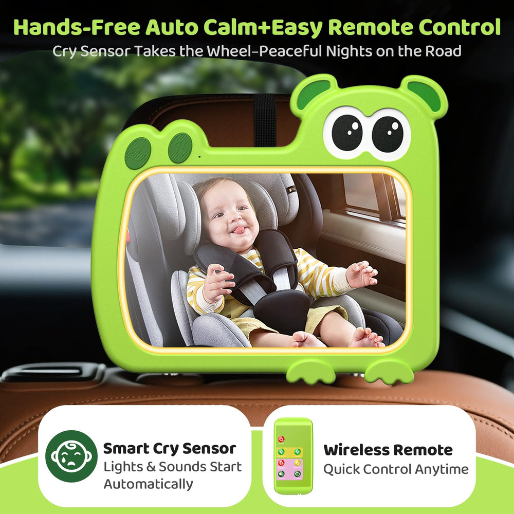 Olishare 360-degree rotation provides wide, distortion-free rear view
