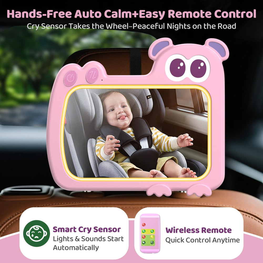olishare cry detector triggers gentle auto-soothing during rear-facing drives