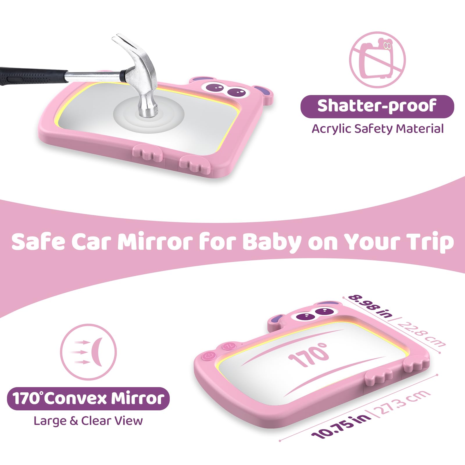 olishare adjustable brightness helps night viewing without disturbing sleep