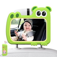 Olishare baby car mirror green with remote control enables one-handed adjustments on the go