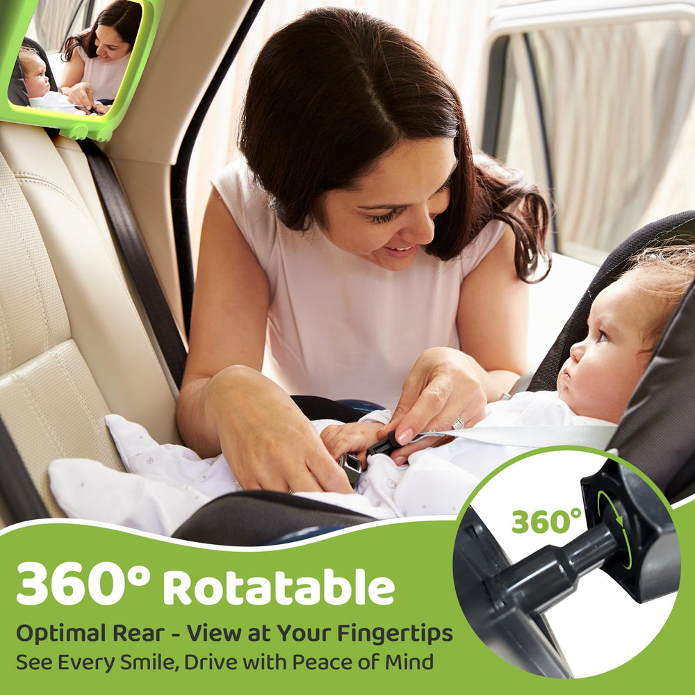 Olishare shatterproof frame keeps the mirror stable on bumpy drives
