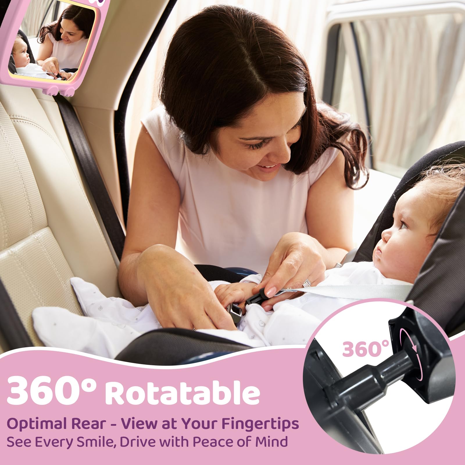 olishare shatterproof mirror withstands bumps for safer road trips