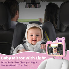 olishare soft night light on the mirror to soothe baby without waking