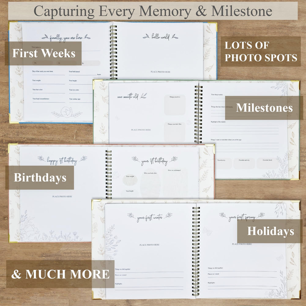 Olive & Lark birth-to-age-5 timeline organizes memories across years.