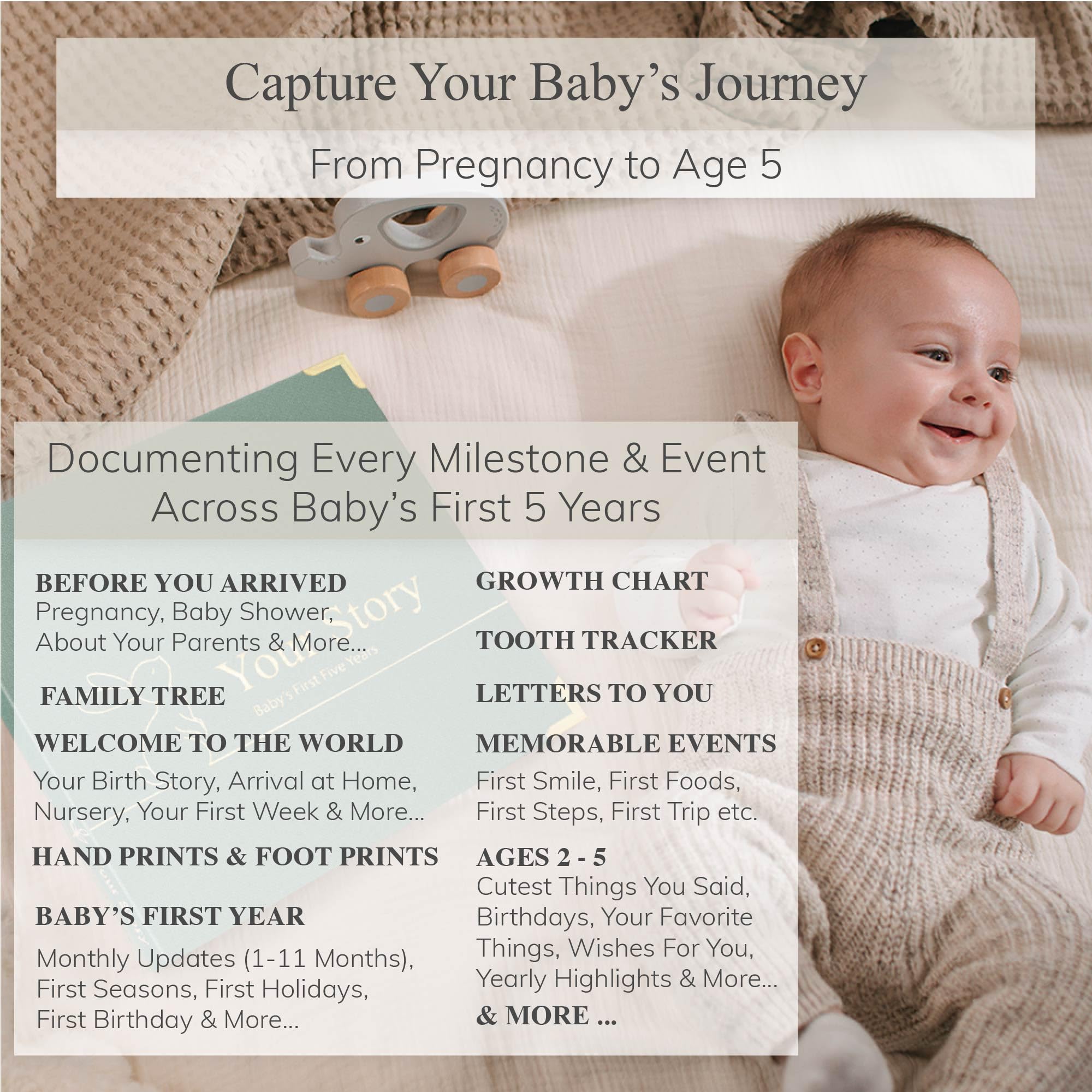Olive & Lark keepsake pocket safely stores mementos for later reflection.