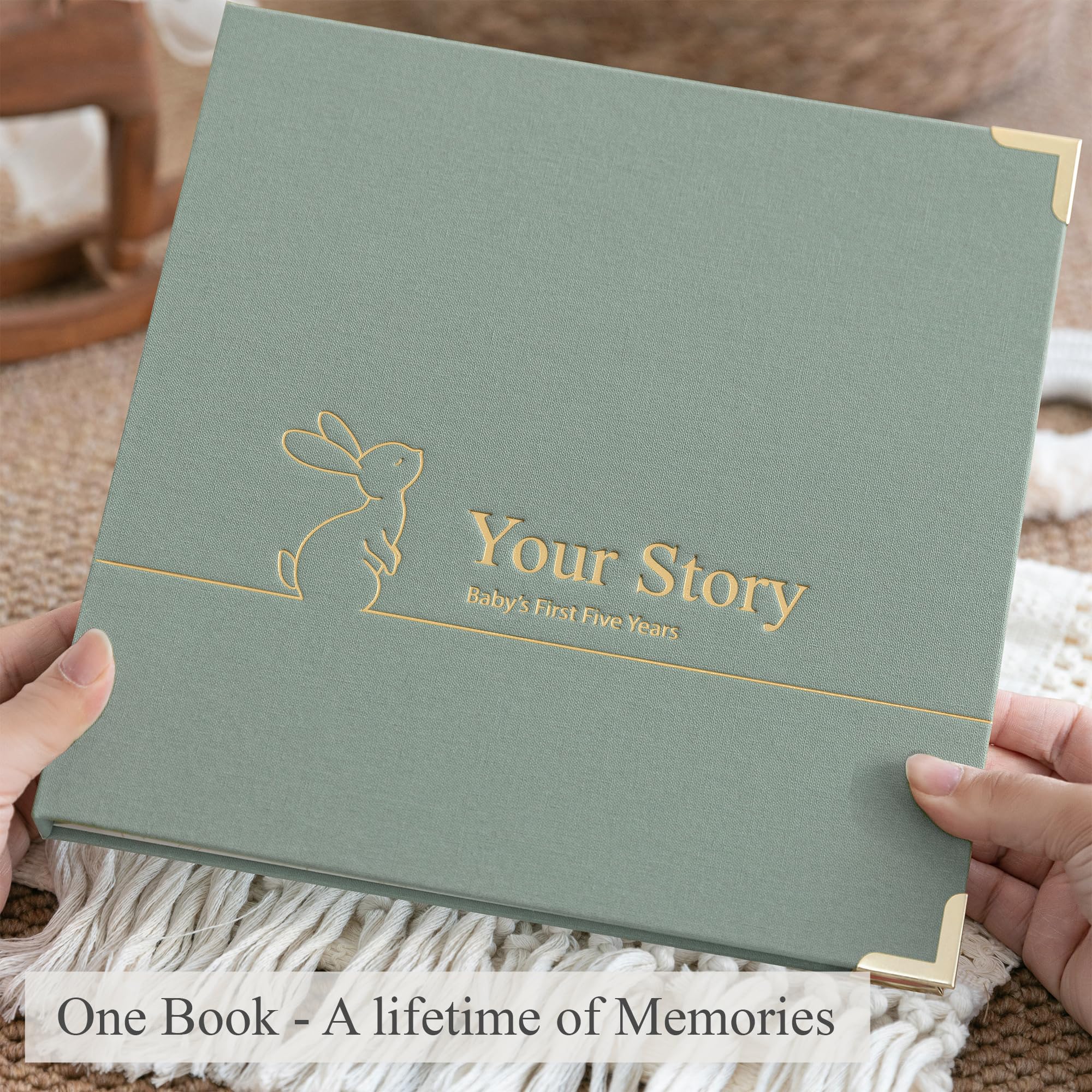Olive & Lark lay-flat binding enables easy writing and layout planning.