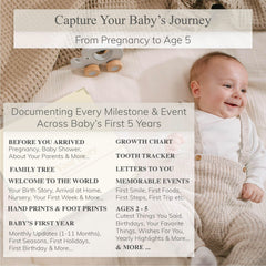 Olive & Lark woodland theme spread suitable for any gender-neutral family.