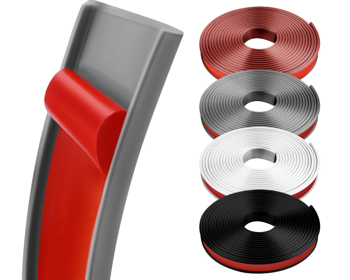 Olldag U-Shape edge banding grey 20ft rolled for safe, polished edges.