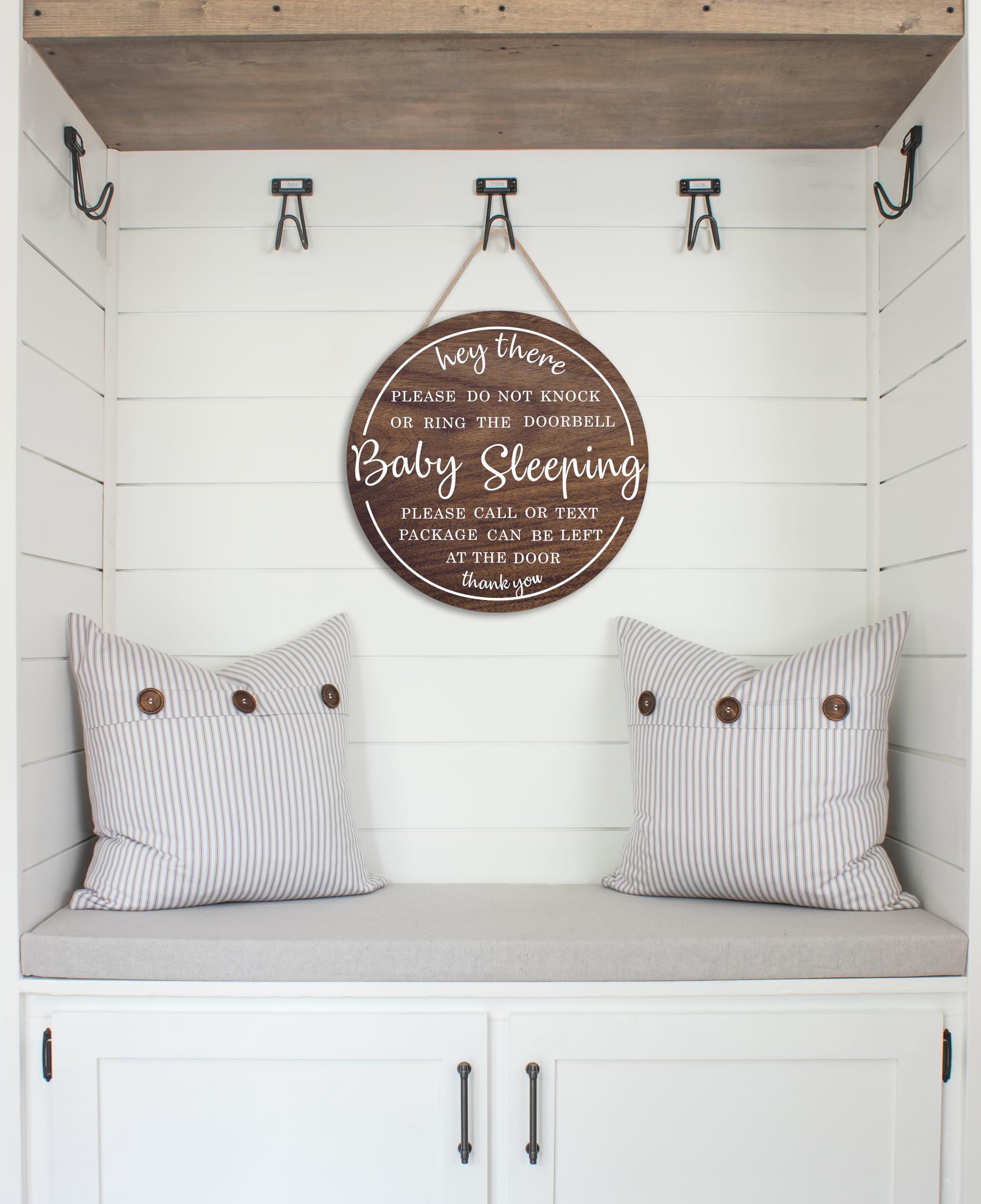 OLMIXA baby sleeping sign farmhouse decor complements cozy spaces