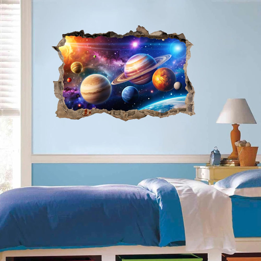 OLMXA nursery playroom decor: brighten walls with a versatile space theme