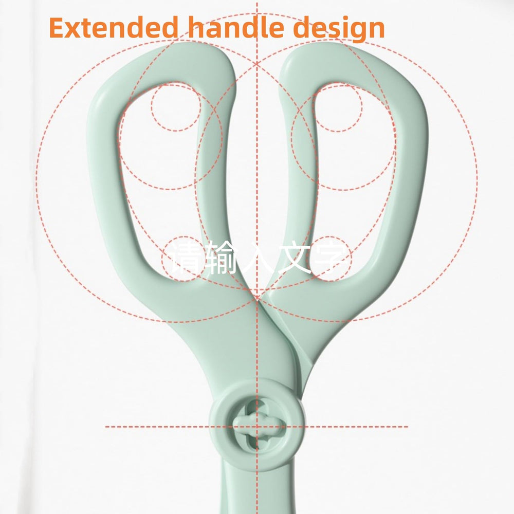 OLQW green baby bottle tong closeup shows durable PP construction.
