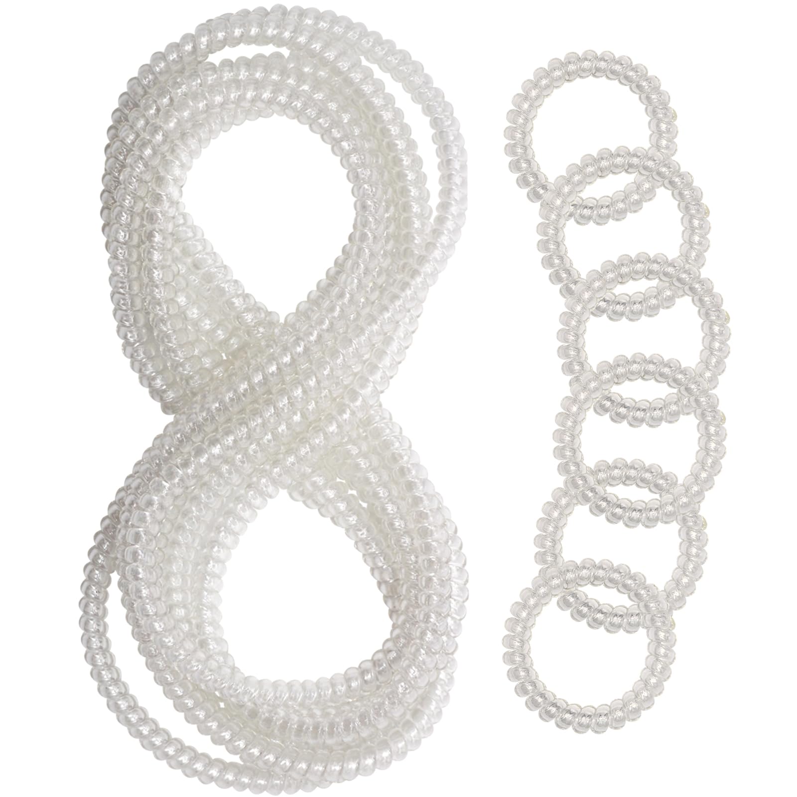 Olugu chew necklace clear coil close-up shows BPA-free safety for sensory use.