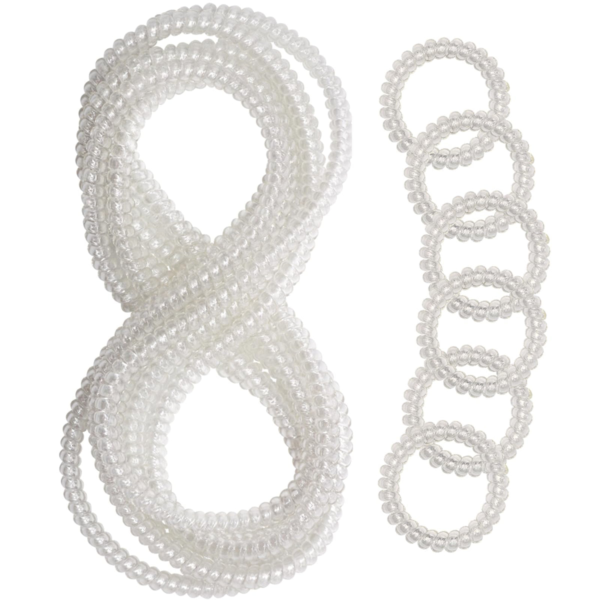 Olugu chew necklace clear coil close-up shows BPA-free safety for sensory use.