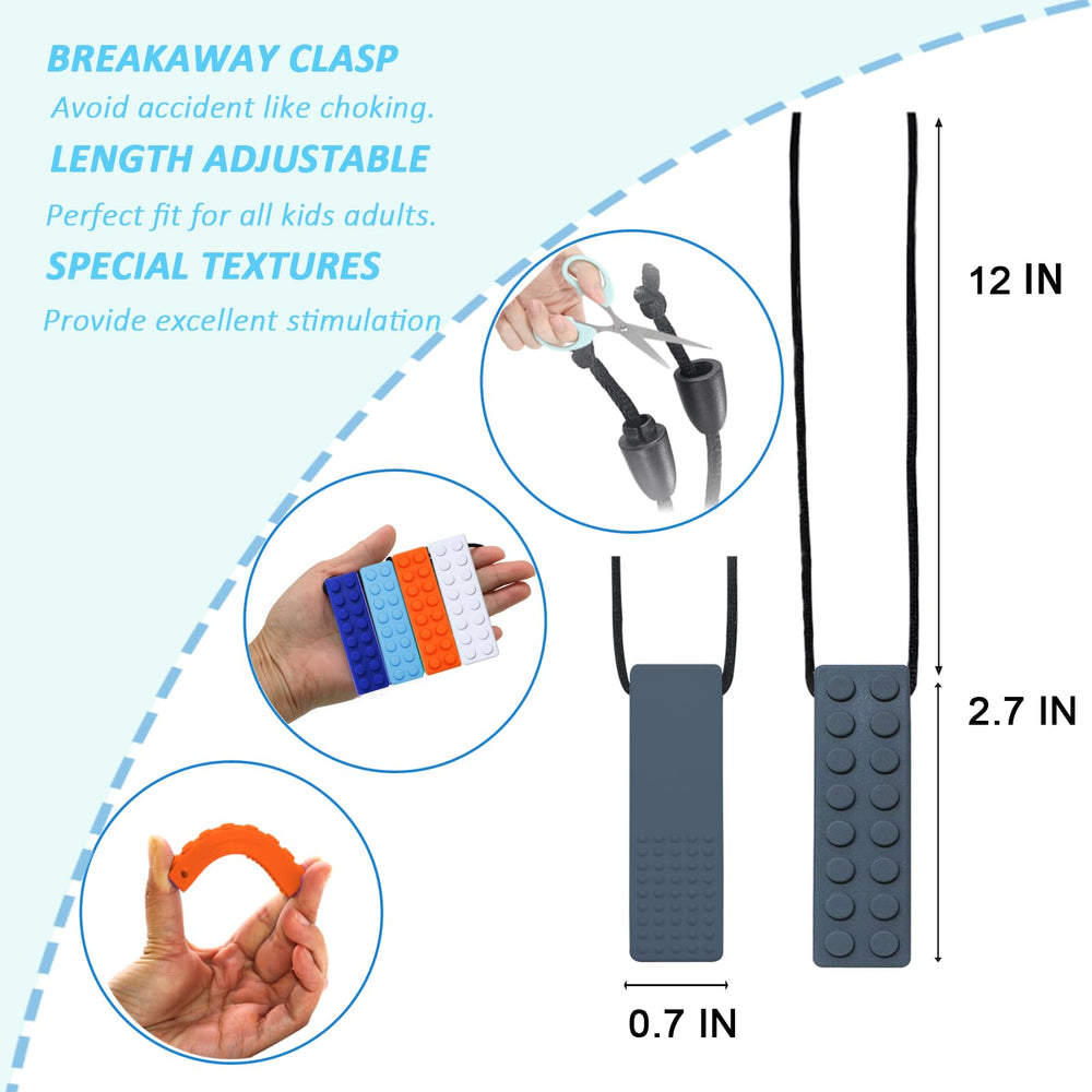 Olugu chewable necklace for autism aids in safe sensory exploration.