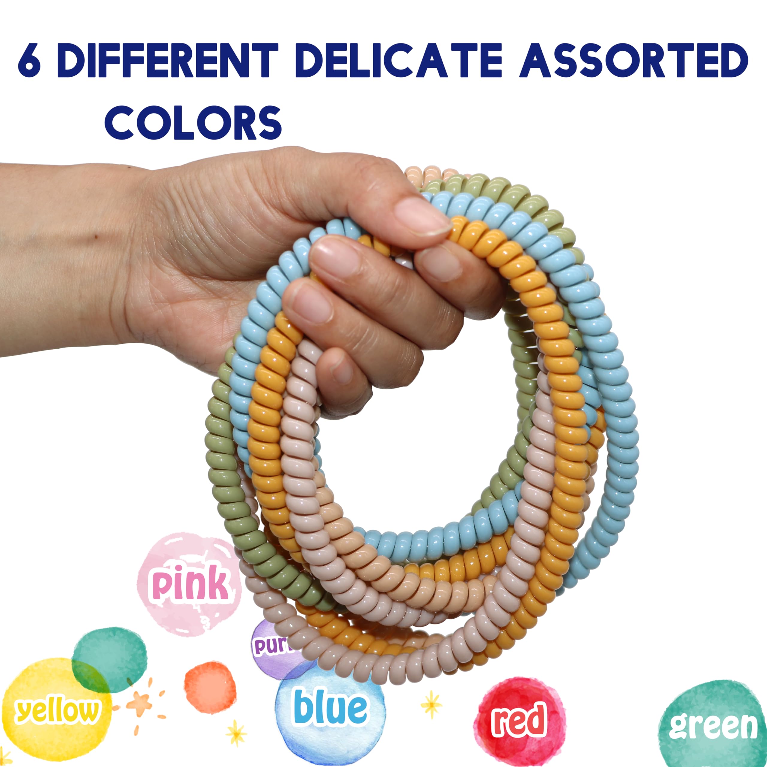 Olugu chewy necklace closeup, durable coils in vivid colors for everyday wear.