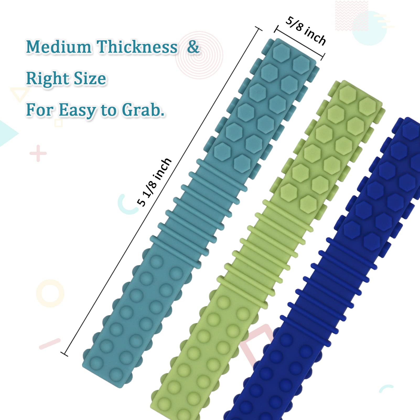 Olugu sensory chew-tubes durable design demonstrates long-lasting, dishwasher-safe materials.