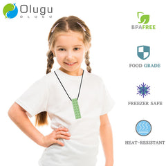 Olugu sensory necklace textured bumps offer varied oral stimulation and anxiety relief.