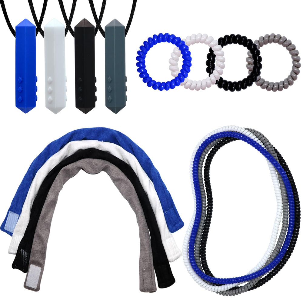 Olugu sensory necklaces with crayon shape teething design for varied oral stimulation and focus