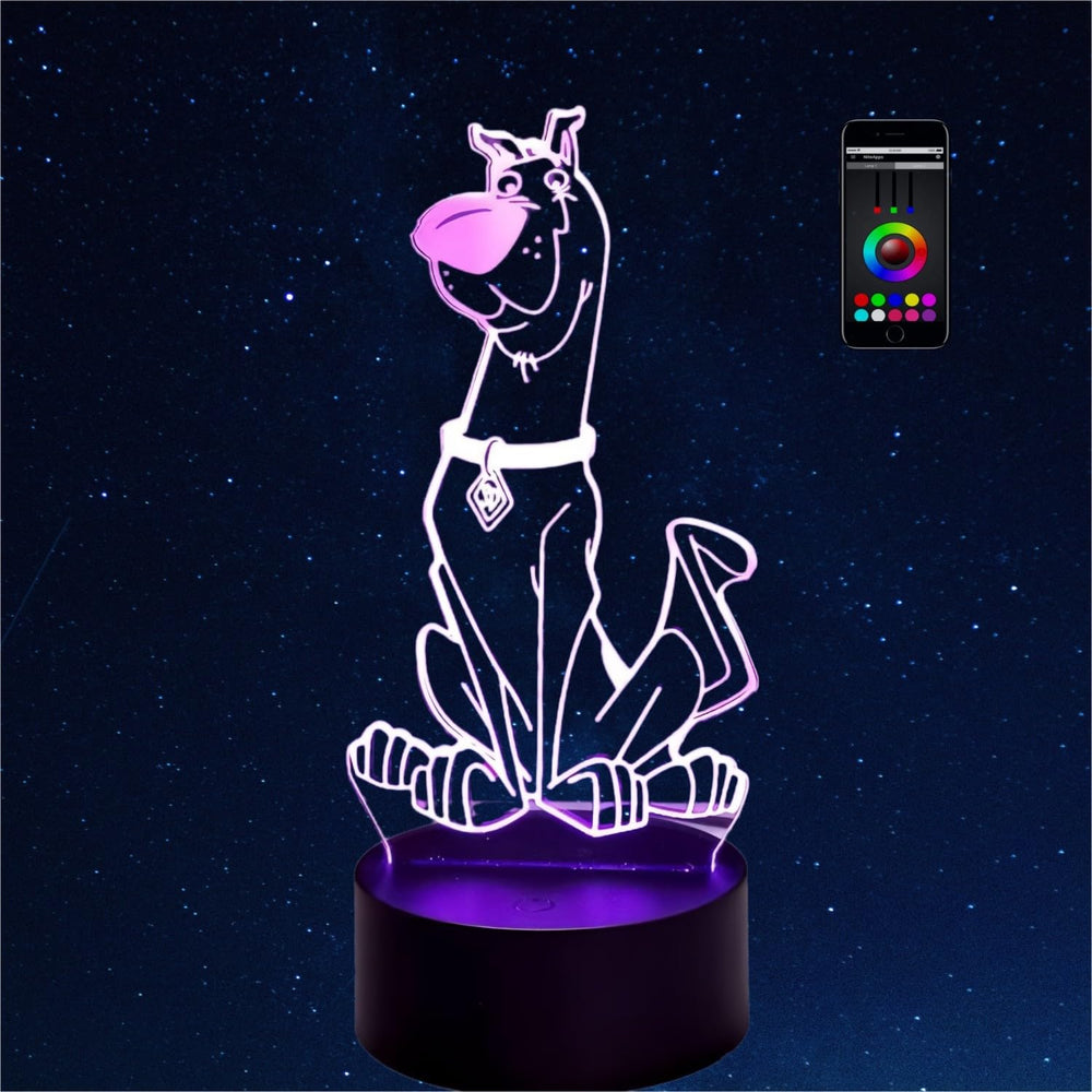 Olwekqx figure dog nightlight with calming color options for bedtime routine