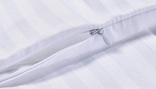 Om Bedding Collection travel pillowcase 12x16 navy stripe offers easy care and secure zipper fit.