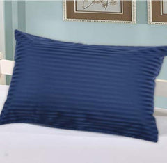 Om Bedding Collection travel pillowcase 14x20 navy stripe for cozy toddler trips.