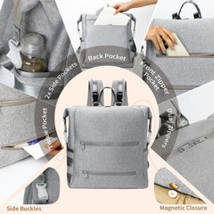Omanmoli diaper bag backpack changing pad included for quick diaper changes