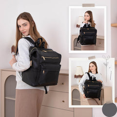 Omanmoli diaper bag backpack interior pockets organize bottles and diapers efficiently