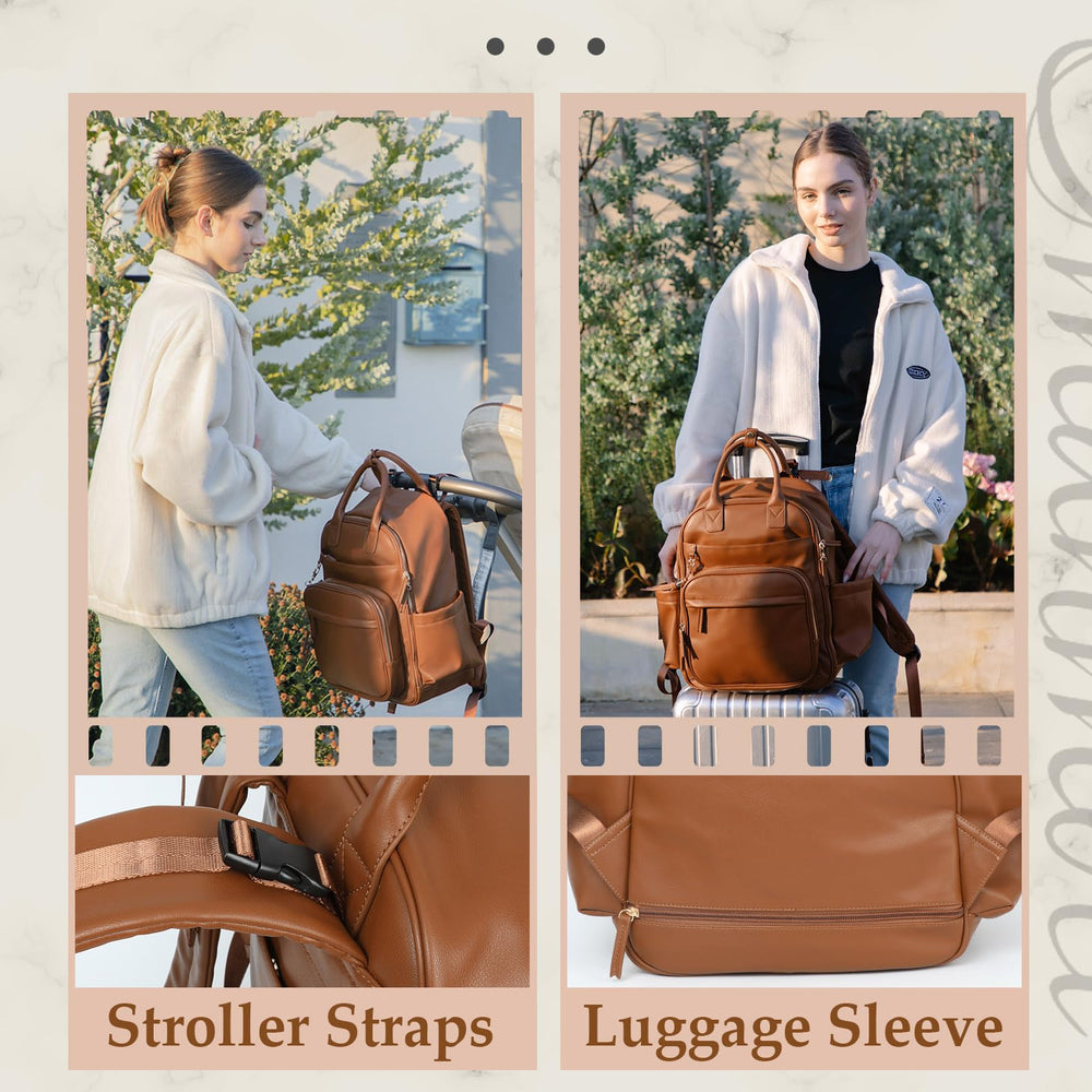 Omanmoli stroller sleeve and hardware enable hands-free navigation