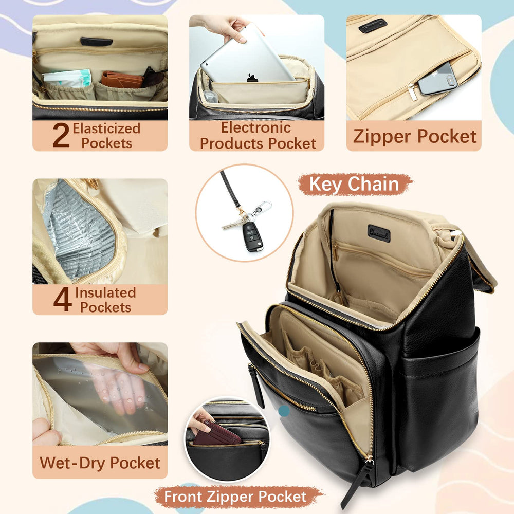 Omanmoli diaper bag changing pad extended for on-the-go changes.