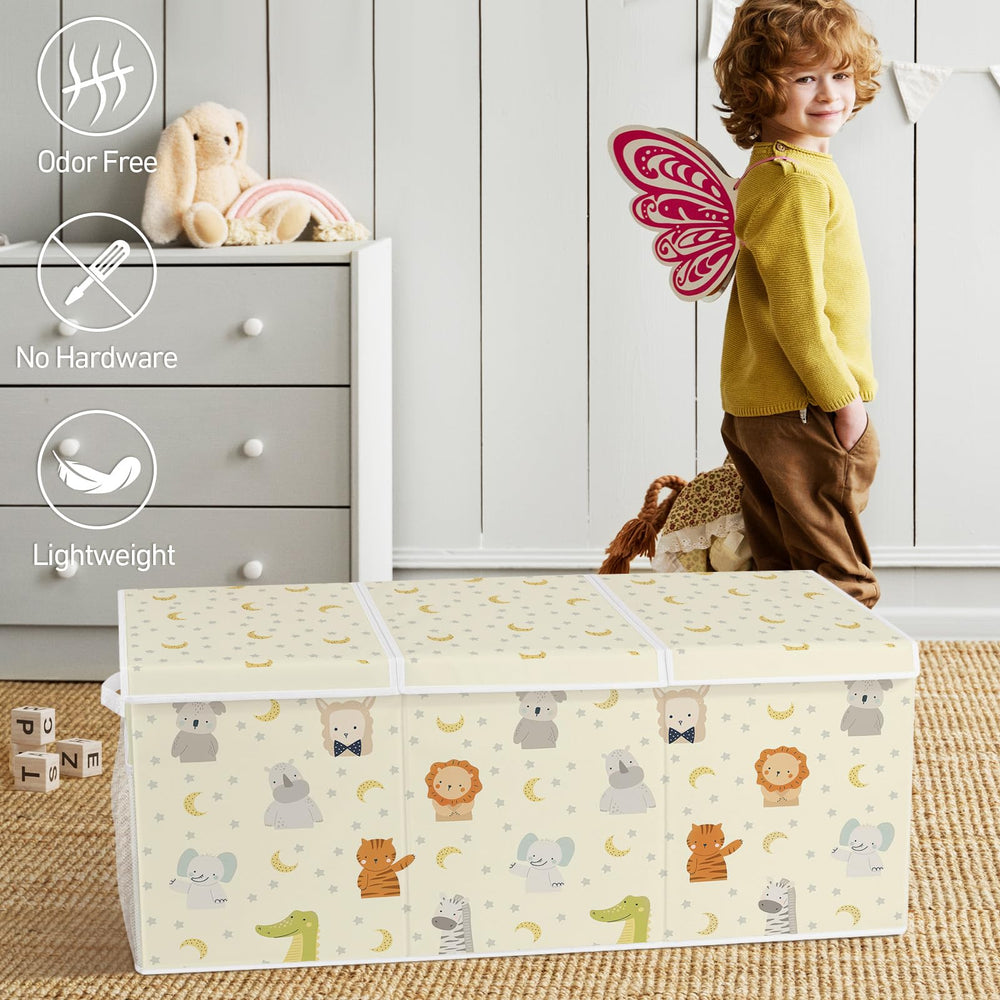 omedecal extra large toy box collapsible flat design saves space