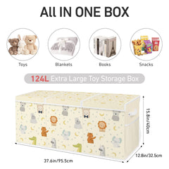 omedecal extra large toy box side mesh pockets for quick access to small items