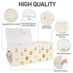 omedecal extra large toy box sturdy oxford fabric frame supports durable storage