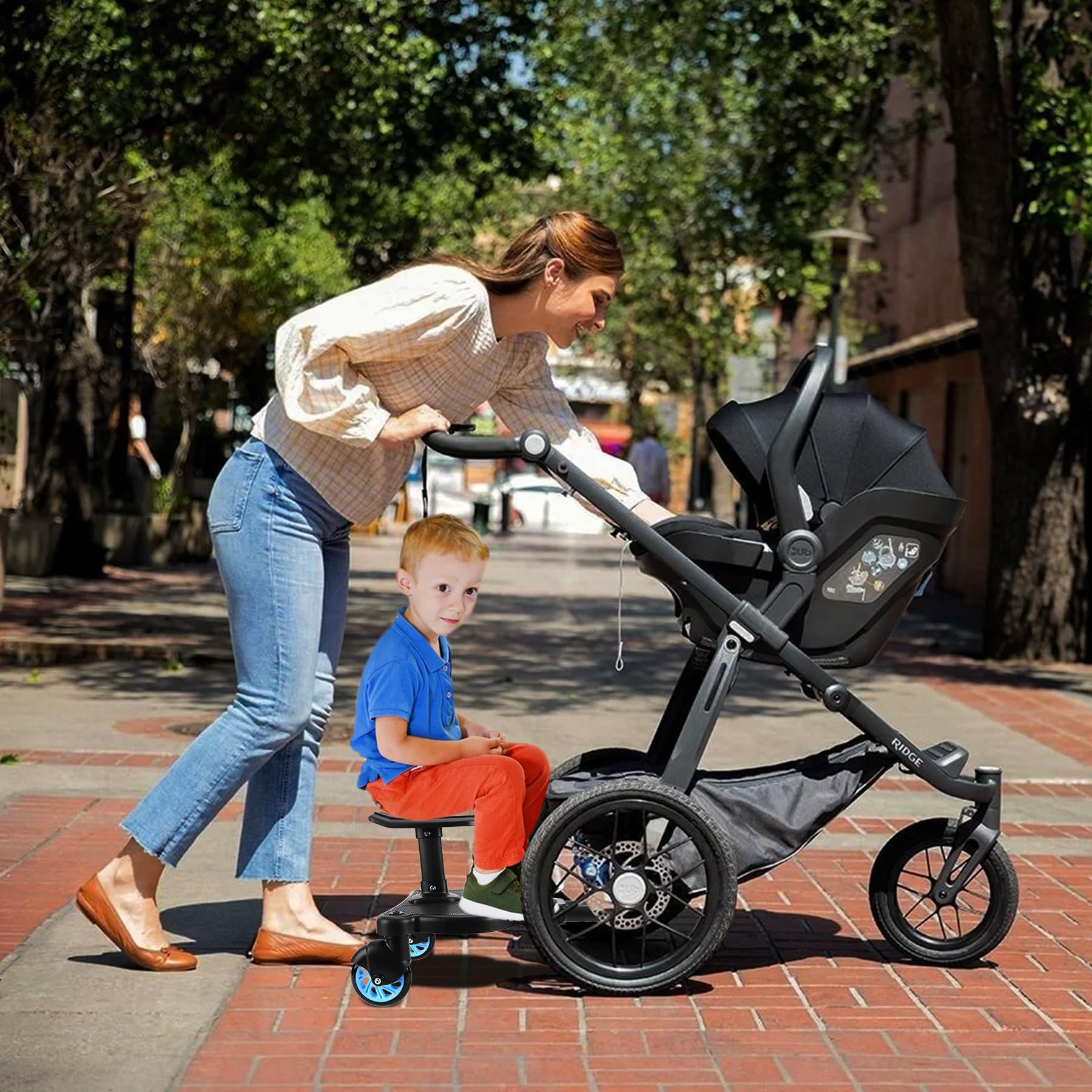 OmegaGym stroller board assembly kit provides everything for quick setup.