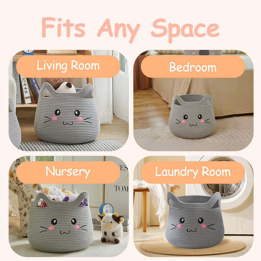 OMERAI cat basket folded shape showcases space-saving design and versatility.