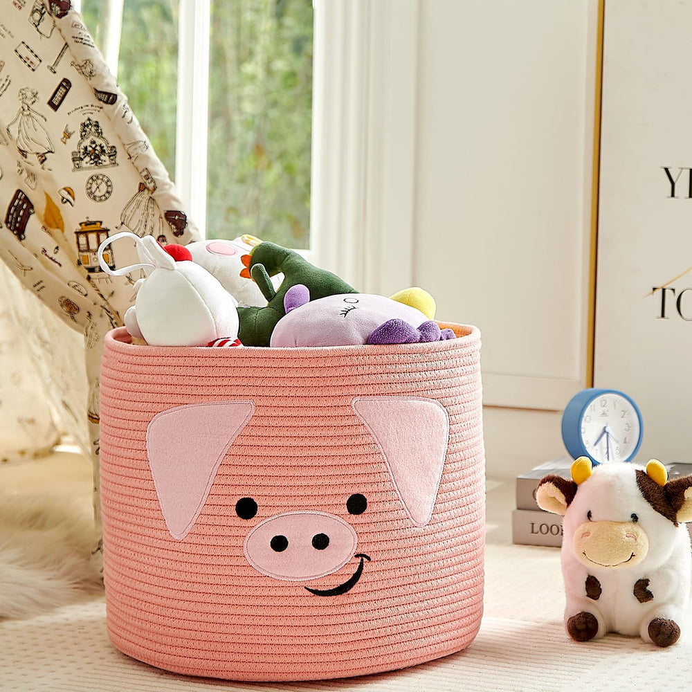 OMERAI fold-flat design basket ideal for space-saving storage when not in use.